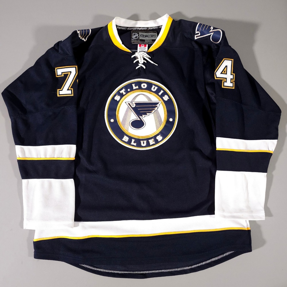 Reebok Hockey Jersey Mens 52 Navy St. Louis Blues TJ Oshie 74 Authentic NHL